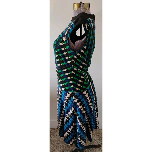 Gabby Skye Houndstooth Knit Dress Women's sz 4 Career Office Work Party NWT - Picture 4 of 11